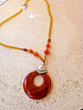 Collana donna corniola - collana, pietra