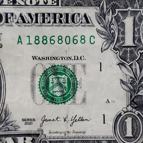Banconota dollaro 2021 - da, 1