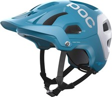 Casco mountain bike nuovo con scatola POC Tectal Race Spin blu basalto bianco taglia small 51-54