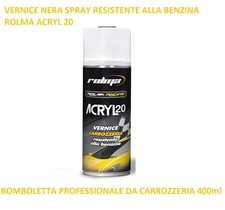 SPRAY NERO LUCIDO RESISTENTE ALLA BENZINA PER AUTO E MOTO 400 ml - ROLMA