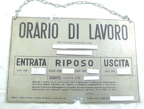 Vecchia insegna tabella latta - vecchia,