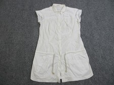 Abito Brunello Cucinelli donna bianco medio Made in Italy camicia abito scollato