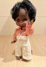 Bambola GABAR Nera ORIGINALE - Anni 70 23 cm 9" - Ottime Condizioni