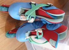 Oxelo Inline skate Blue/Red unisex(bundles ,) used size 30 to 32  or UK 11- 13