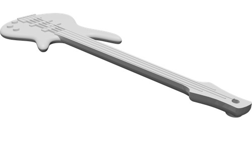 Portachiavi basso chitarra - basso,