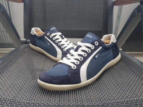Prada scarpe uomo blu scuro