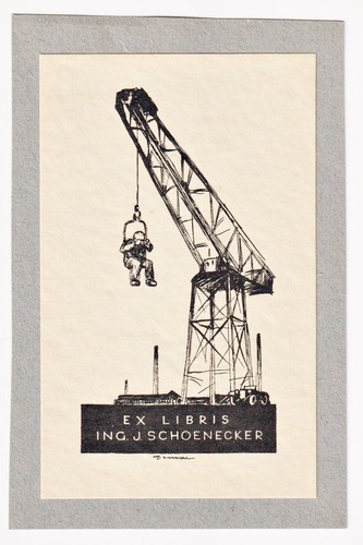 Exlibris ernst demar per josef - exlibris,