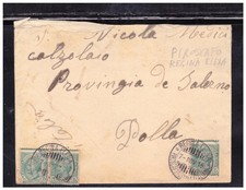 Busta Italia Regno  Timbro Piroscafo Postale Italiano Regina Elena 1915 WDD4172