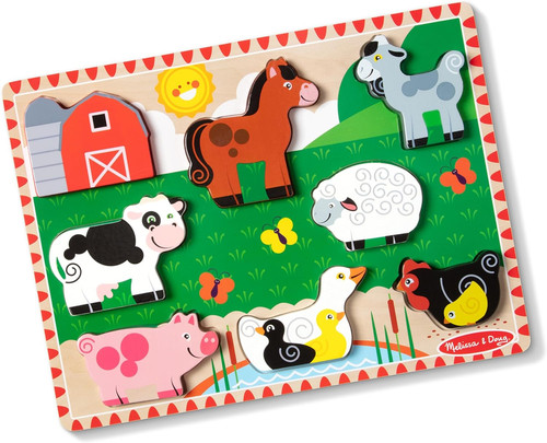 Puzzle legno animali della - legno,