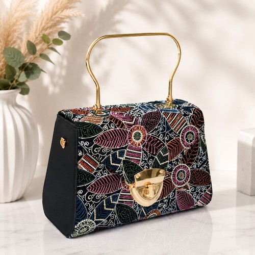 Borsa deluxe ricamata floreale - borsa,
