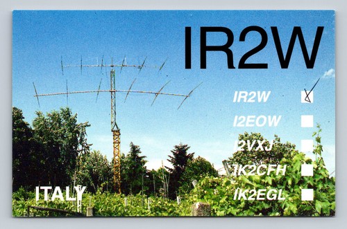 Radioamatore qsl ir2w italia - radioamatore,