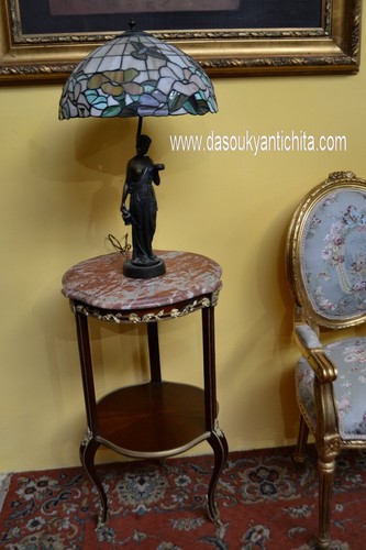 Tavolino con piano marmo - tavolino,