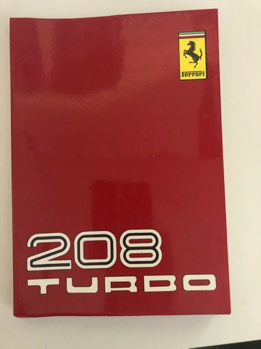 Ferrari 208 turbo libretto uso - 208,