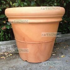 Vaso in super resina liscio anticato  pianta giardino no plastica terracotta