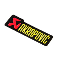 ADESIVO AKRAPOVIC ALLUMINIO RESISTENTE 200 GRADI SCARICO MOTO 10x2,6cm ktm honda