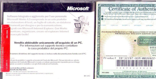 Microsoft works italiano - microsoft,