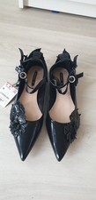 ZARA BALLERINE IN PELLE NERA