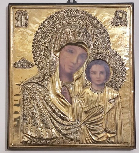 Icona argento vermeil - argento, russia