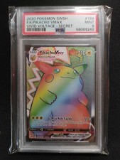 Pokemon Pikachu VMAX Hyper PSA 9 MINT Secret Rainbow Vivid Voltage