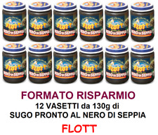 SUGO AL NERO DI SEPPIA FLOTT CONDIMENTO PRONTO PER PASTA SICILIANO BOX 12x 130g