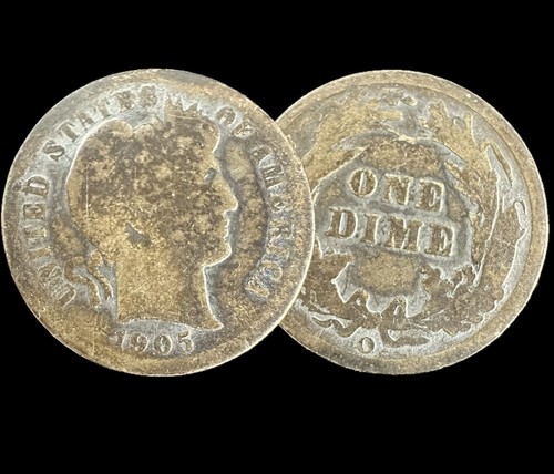 Usa dime 1905 moneta argento - 1,