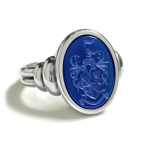 Anello con stemma araldico
