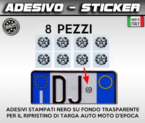 Logo adesivo targa nero - targa,