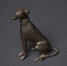 Scultura LEVRIERO o WHIPPET in bronzo XIX secolo