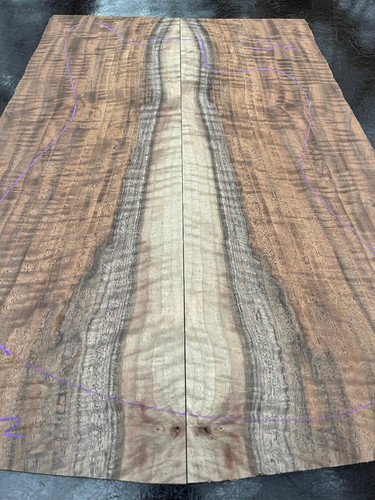 Curly bastogne walnut set - curly, drop