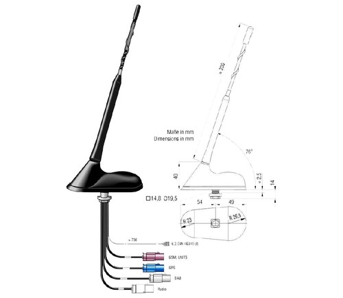 Blaupunkt antenna tetto - blaupunkt,