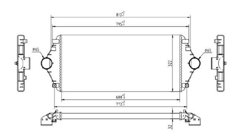 Intercooler mtr 13054558 - 13054558, per
