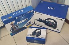 PlayStation 4 500GB con volante G29,corona da F1 e cuffie