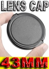 LENS CAP COVER 43MM TAPPO COPRI OBIETTIVO SNAP-ON PER NIKON CANON SONY PANASONIC