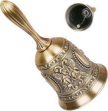 Campanella Babbo Natale, Campana a Mano in Metallo, Campana a Mano Grande, per R