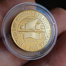 Moneta Repubblica Italiana 200 Lire 1992 Proof In Capsula Lotto SC12