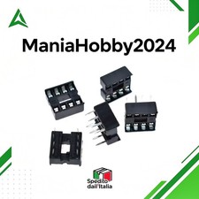 10x Zoccolo DIP 8 Pin IC