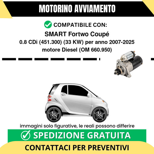 Motorino avviamento smart - avviamento,