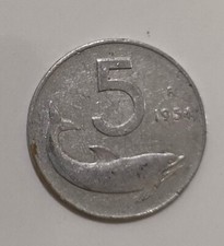 Moneta da 5 Lire del 1954 