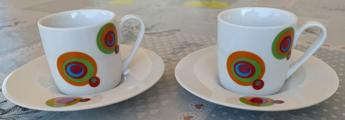 Coppia tazze servizio caffè - coppia,