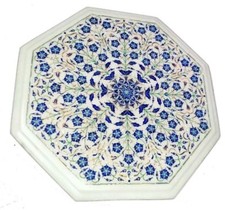 Tavolino laterale in marmo 12"