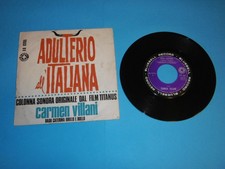 VINILE DISCO 7'' 45 CARMEN VILLANI ADULTERIO ALL'ITALIANA BADA CATERINA BB 03155
