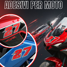 ADESIVI PER MOTO SPORTIVI - NUMERI DA GARA (2 CIFRE)