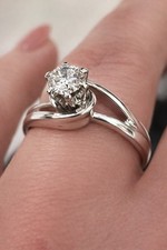 Anello Oro 18 Kt Diamante