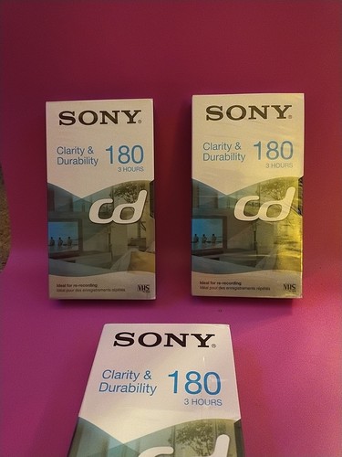 Videocassetta vhs vcr sony - vhs,