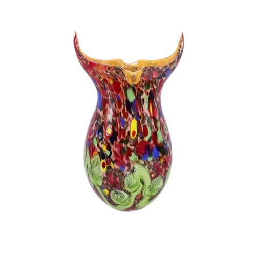 Vaso colorato vetro - , soffiato