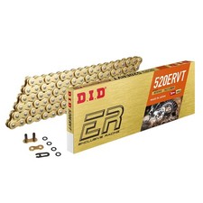 MF9174 Catena DID ERVT Racing Passo 520 Moto Cross Enduro X-Ring 120 Maglie Oro