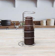 Portabicchieri da Tavola in Metallo Cromato Singolo