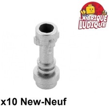 Lego 10x arme weapon lightsaber hilt manche sabre laser metallic silver 64567