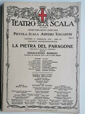 LOCANDINA TEATRO ALLA SCALA MILANO LA PIETRA DEL PARAGONE DI ROSSINI ANNO 1982