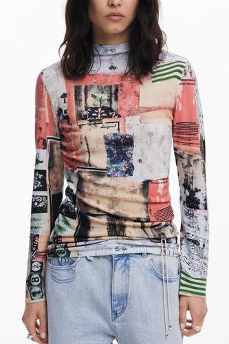 Desigual maglia donna rosa - maglia,